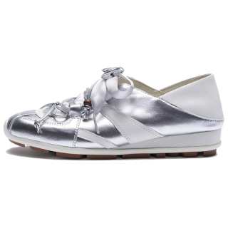 Le Saunda Sheepskin Low top Casual Shoes Women's Medium Gray