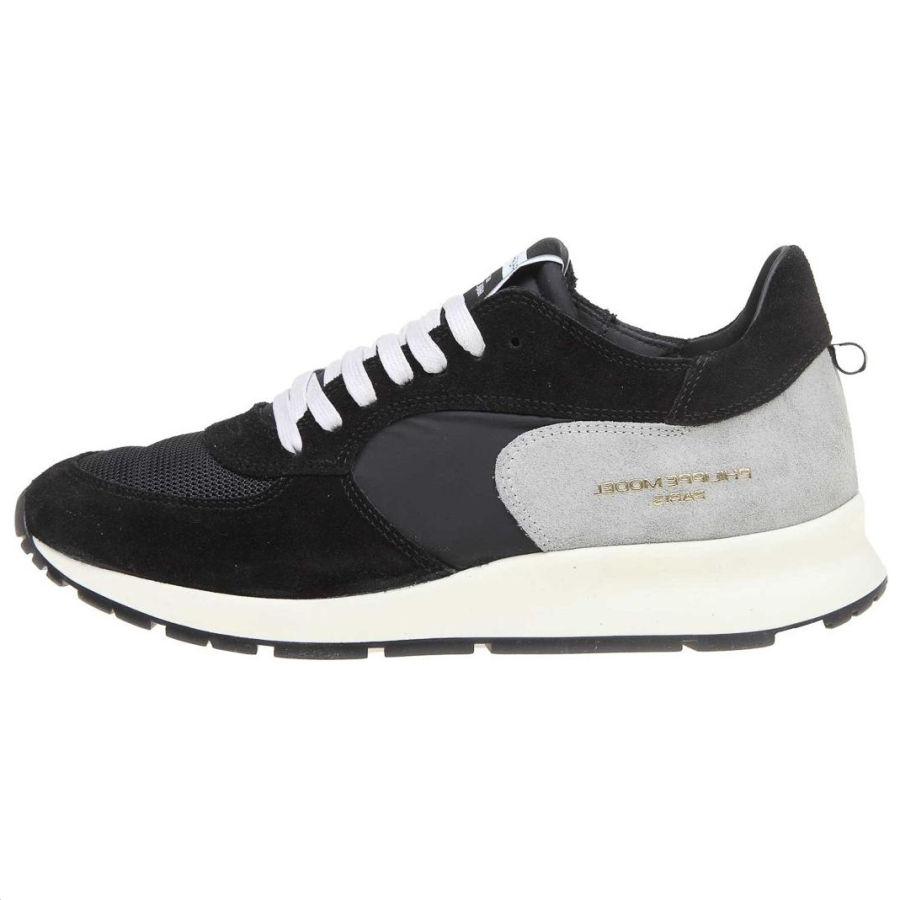 PHILIPPE MODEL Montecarlo Slip Resistant Abrasion Resistant Low top Casual Shoes Men's Black