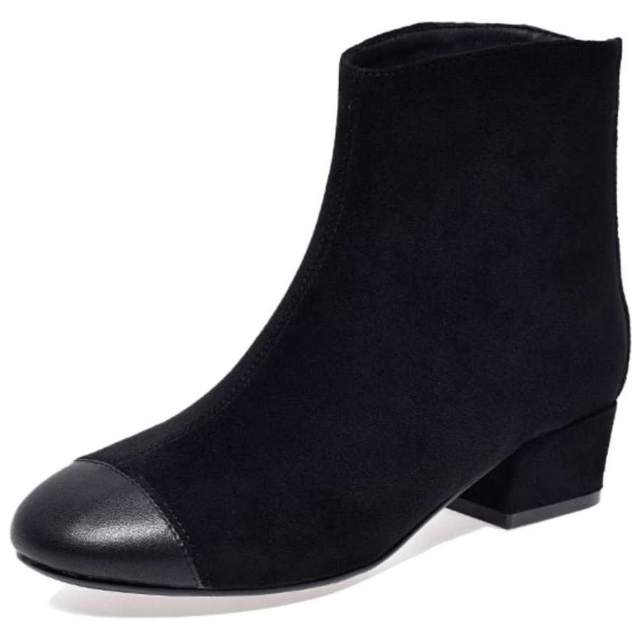 Devanro Devanro Sheepskin Mini Ankle Boots 4cm Women's