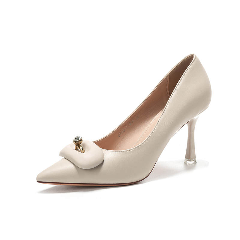 ZUOMILUO High Heels Women's Ecru