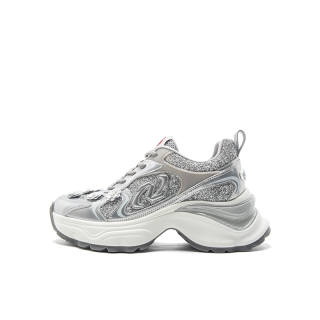 Talitaqoom Textile, Synthetic Leather Fashion Trend Low top Chunky Sneakers Women's