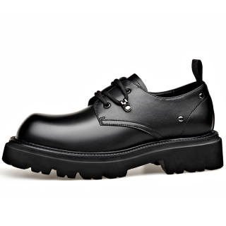 LUOMAIKE Cow Split Leather Casual Shoes Men's Black