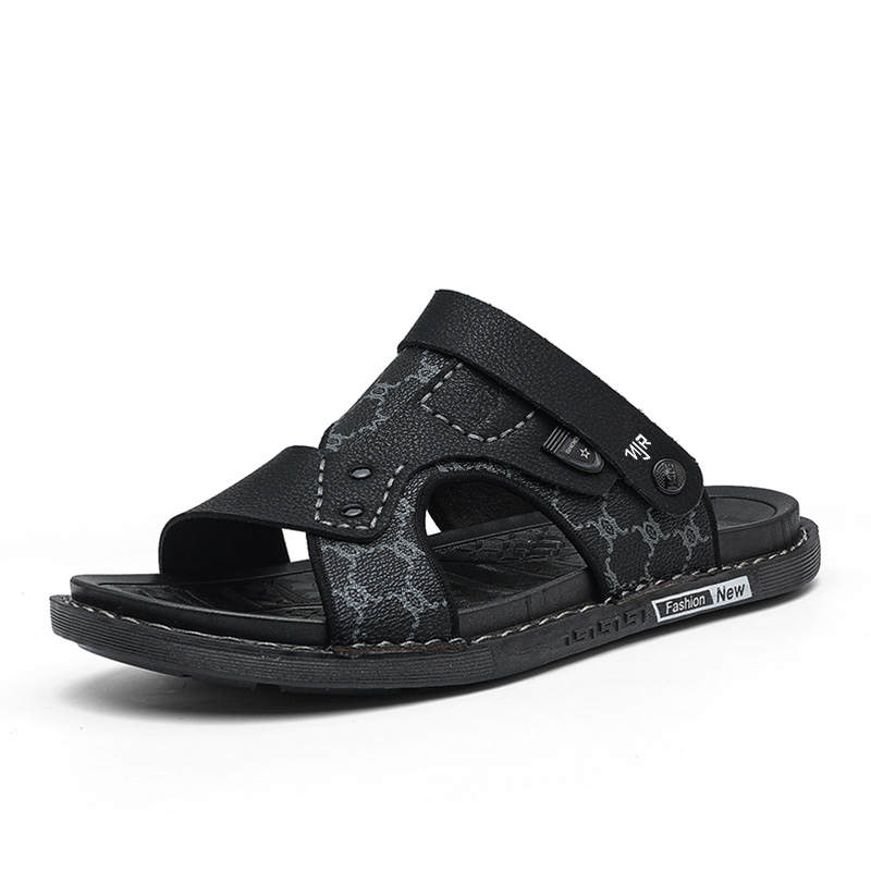 NANJIREN Beach Sandals Men's Black/Brown