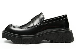 ASTON M.JAZZ Loafers Men's Low Top Black/Coffee