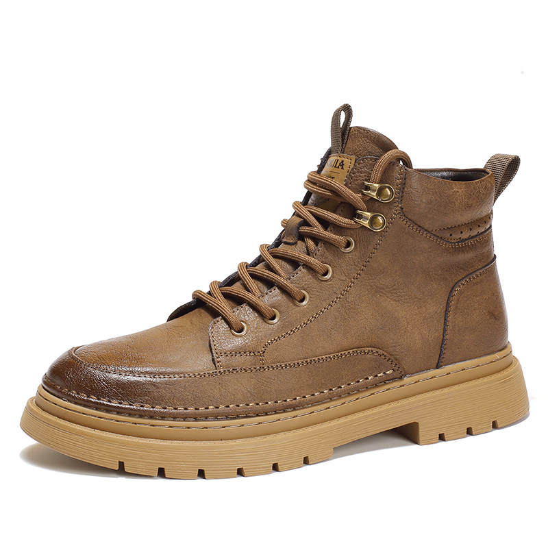 •QUNLANGSHIJIA Short Combat Boots Men's