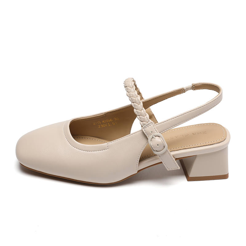 ZHR Chunky Heel High Heels 4cm Women's