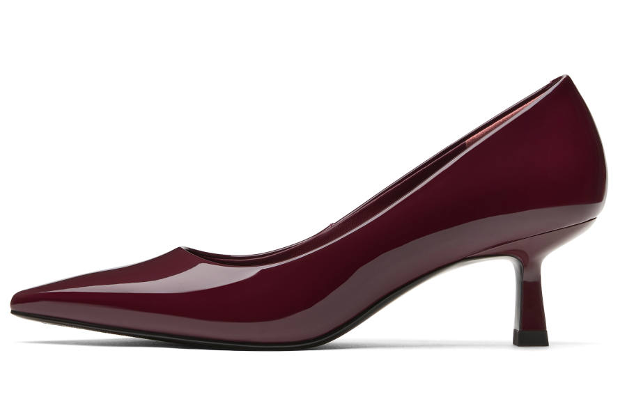 CHARLES&KEITH Small Ck PU, Textile Slim Heel High Heels 5.7cm Women's