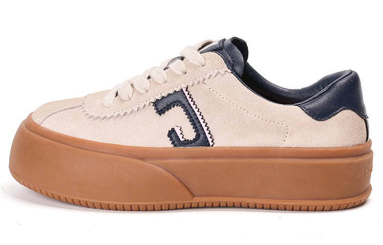 Joy&Mario Cow Split Leather Height Increasing Height Increasing Low top Skateboard Shoes Women's