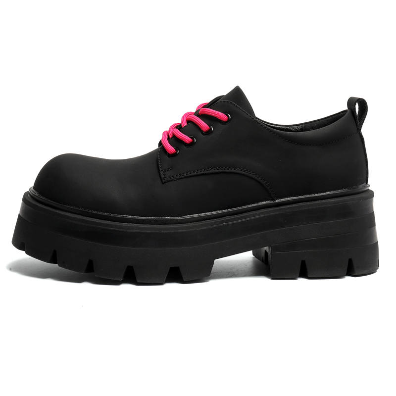 CHILANG CHILANG Microfiber Leather Casual Shoes Men's Black