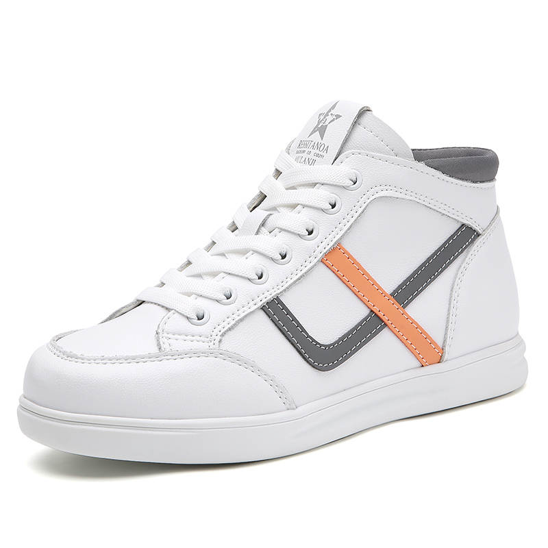 Reivantix Reivanti Microfiber Leather Casual Shoes Women's White Gray