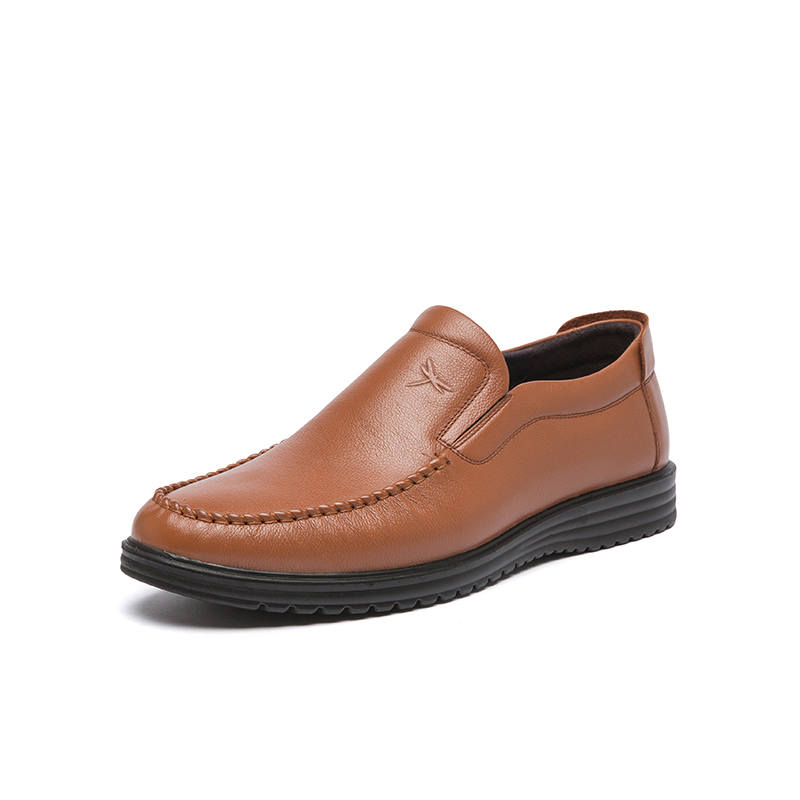 RED DRAGONFLY Cow Leather Casual Shoes Men's Brown