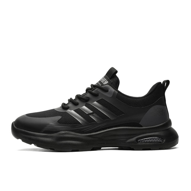 RITAI Fabric Versatile Slip Resistant And Breathable Low top Casual Shoes Men's Black