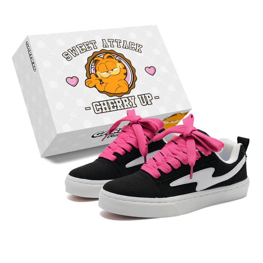 Garfield Canvas Height Increasing Low top Skateboard Shoes Unisex
