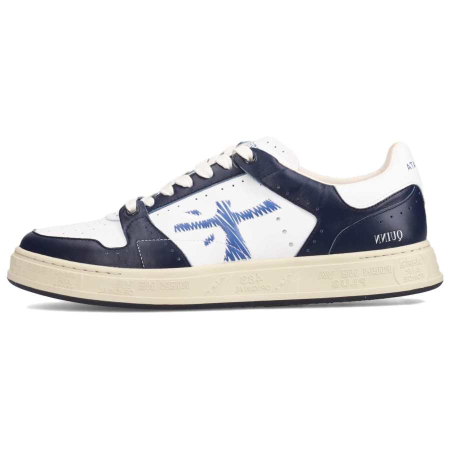 PREMIATA Quinn Low top Skateboard Shoes Men's White Blue