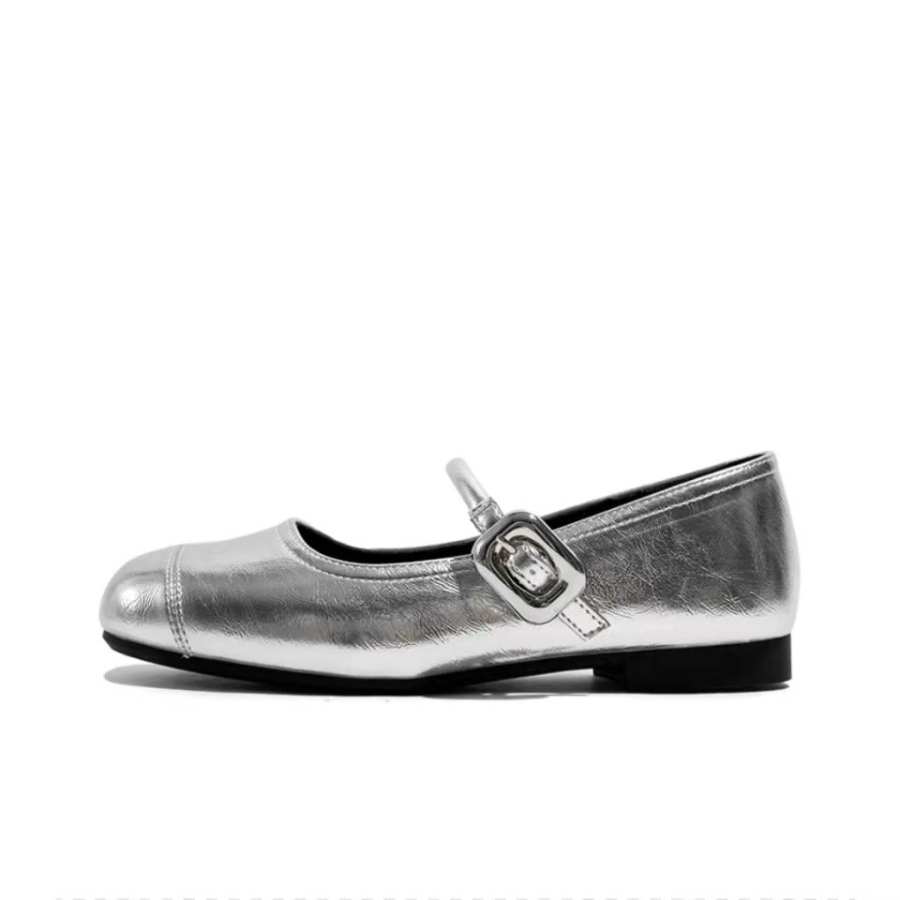 BABAKE Mary Jane Shoes Women's Silver