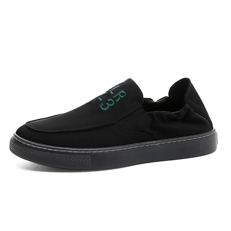 FAPAI Men's Casual Shoes Men's Low Top Black
