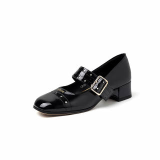 SIFEIRO Chunky Heel Mary Jane Shoes 4cm Women's