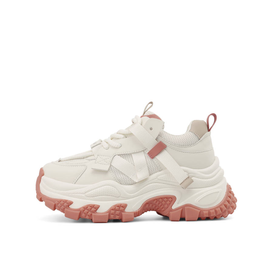 BOERDIQI Synthetic Leather Low top Chunky Sneakers Women's