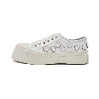 ABIDJAN Top Grain Cow Leather Height Increasing Height Increasing Low top Casual Shoes Women's