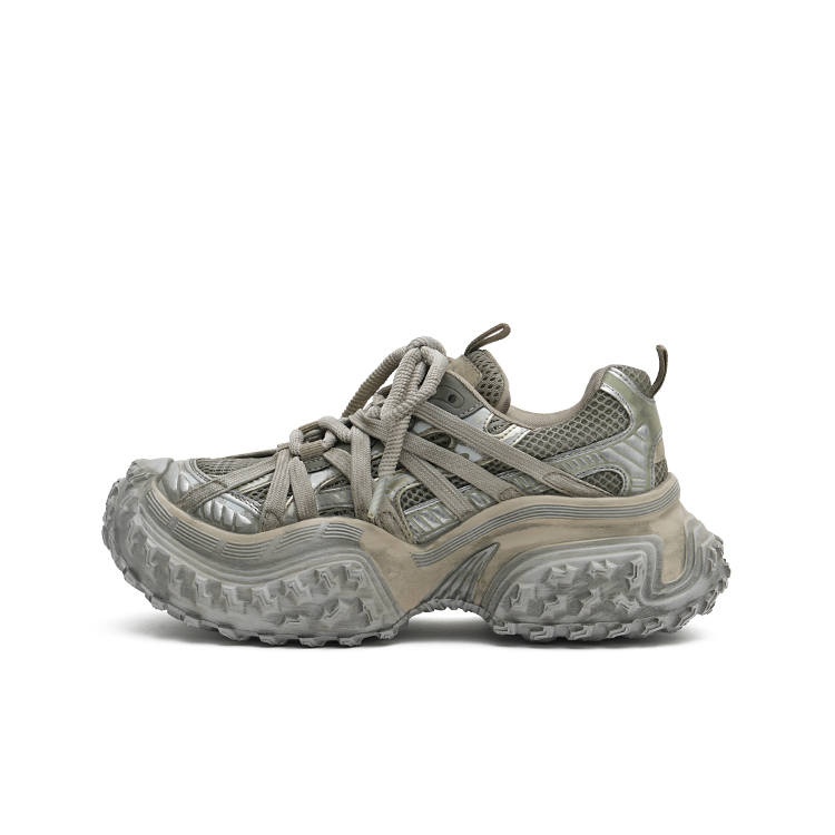 MASOOMAKE Artificial Leather Height Increasing Height Increasing Low top Chunky Sneakers Women's