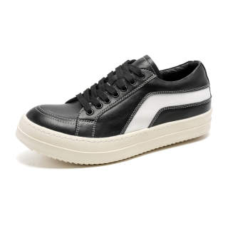 JIJILANGPIN Breathable Height Increasing Breathable Height Increasing Low top Skateboard Shoes Men's Black