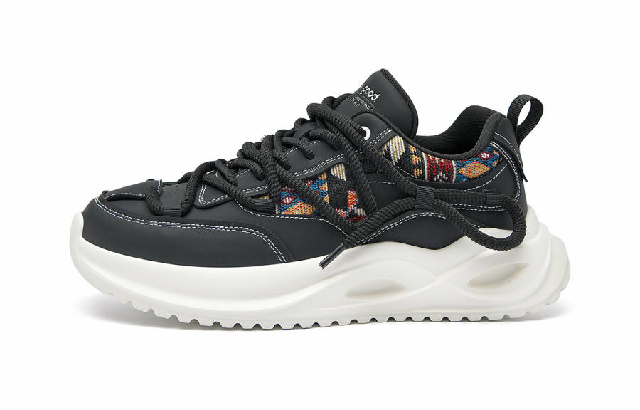 HLA Casual Shoes Men's Low Top Black/Beige