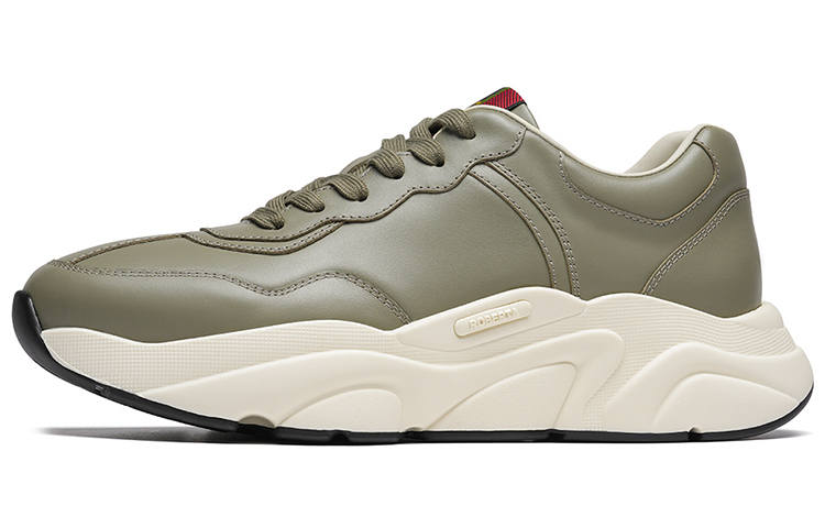 ROBERTA DI CAMERINO Abrasion Resistant Height Increasing Low top Chunky Sneakers Men's Khaki