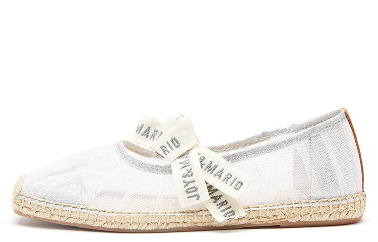 Joy&Mario Joy&Mario Mesh Espadrilles Women's Silver