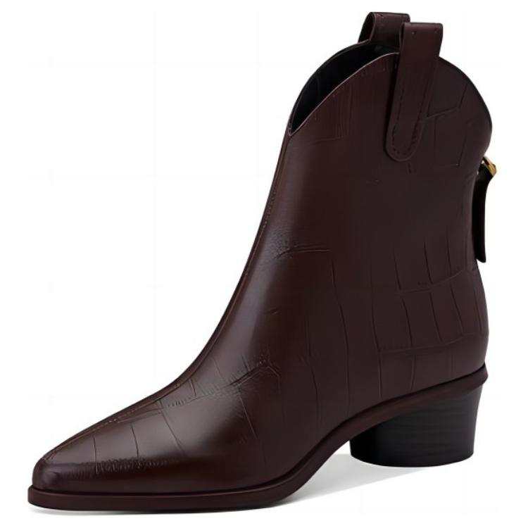 JESSICA SOPHIA Sheepskin Ankle Boots 3.5cm Women's