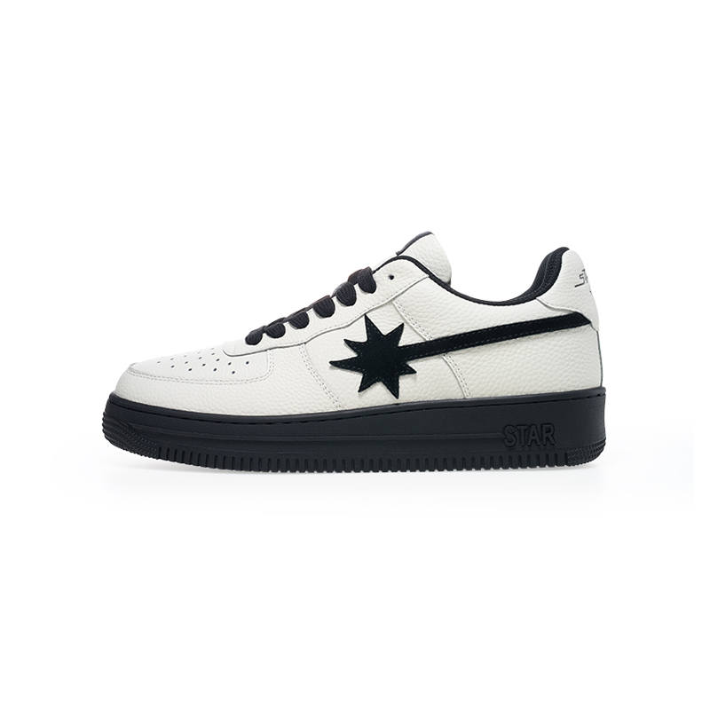 Starwalk Soldier Low top Skateboard Shoes Unisex Black White