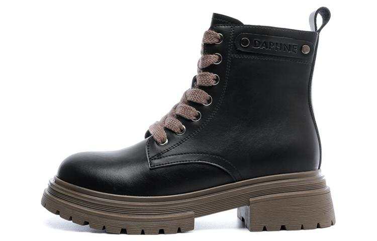 DAPHNE DAPHNE Leather, Cow Leather Short Combat Boots Women's