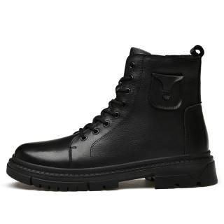 TOMAY Combat Boots Unisex Black
