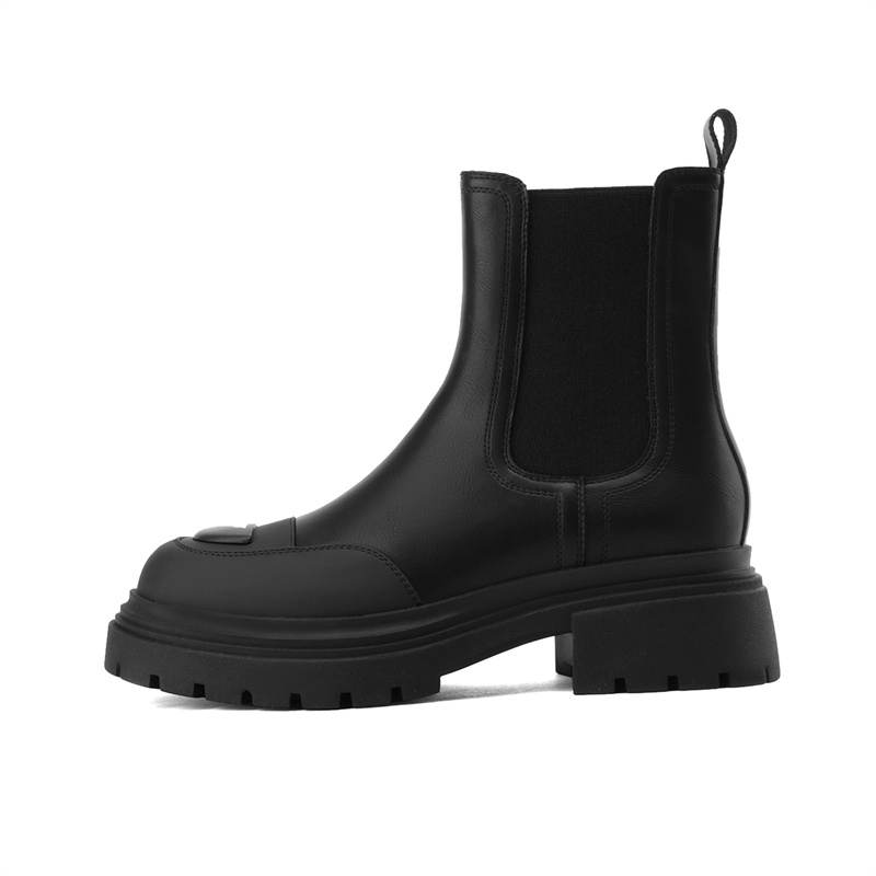 JOSINY Fleece Lined Thermal, Premium Aesthetic, Fashion Versatile, Round Tip Shaft, Platform Height Increasing