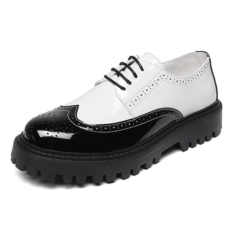 KAQIAODI Microfiber Leather Casual Shoes Men's Black