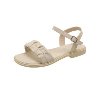 GONGNIUMEILI Pu One Strap Sandals Women's
