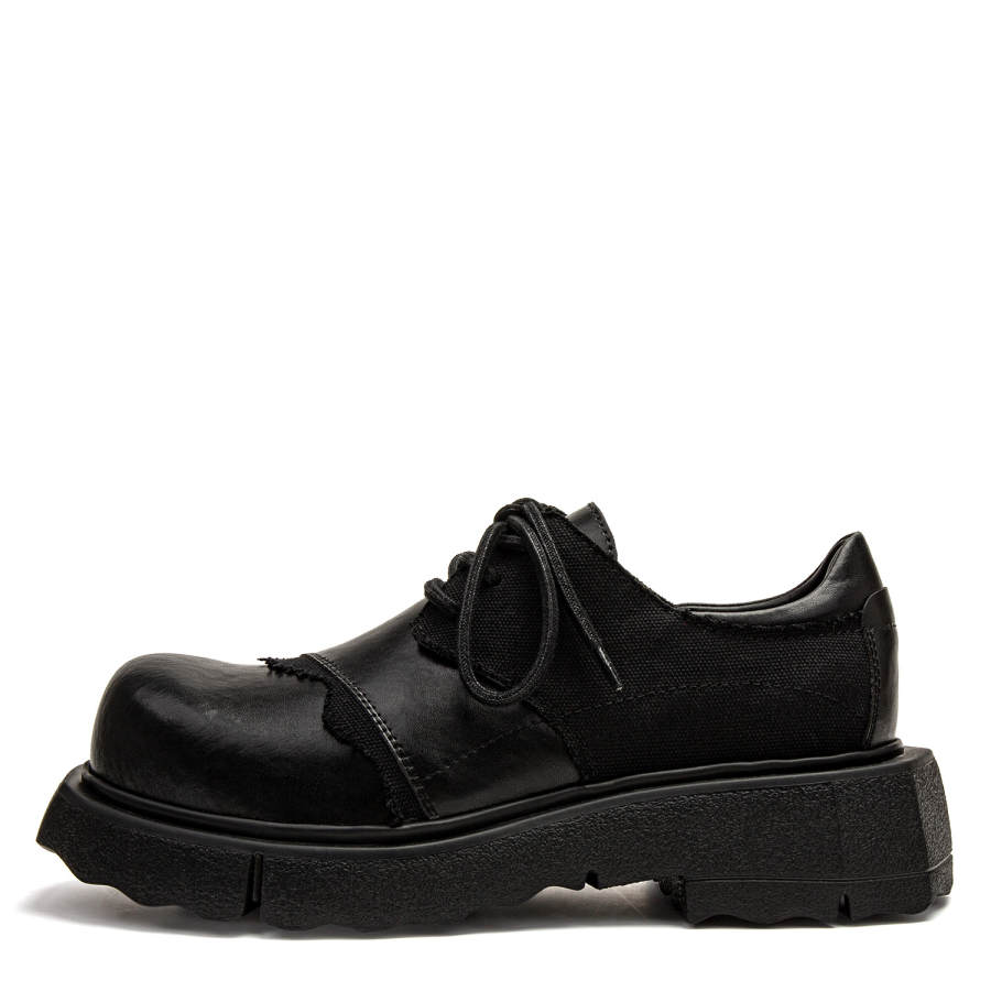 1997K Leather Chunky Derby Shoes Men's Black