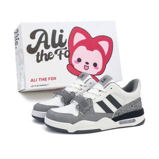 ALI THE FOX Skateboard Shoes Men's Low Top Black/Gray