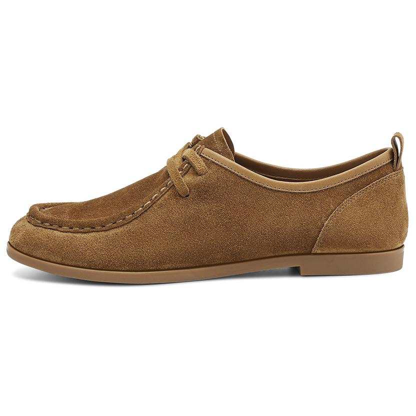 Rosa Bianca Kangaroo Shoe Cow Suede Casual Shoes 1.4cm Women's
