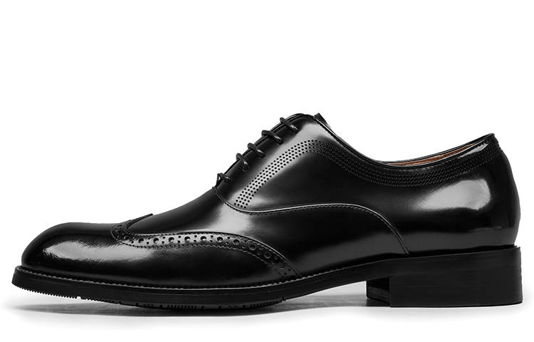 Beau Today Cow Leather Casual Shoes Men's Black
