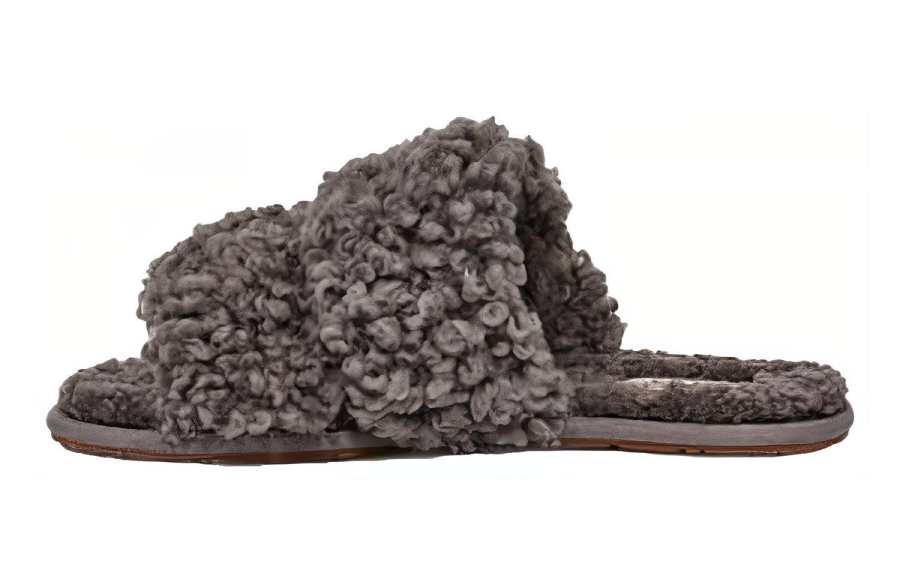 UGG UGG Maxi Curly Scuffetta 'Grey' Women's