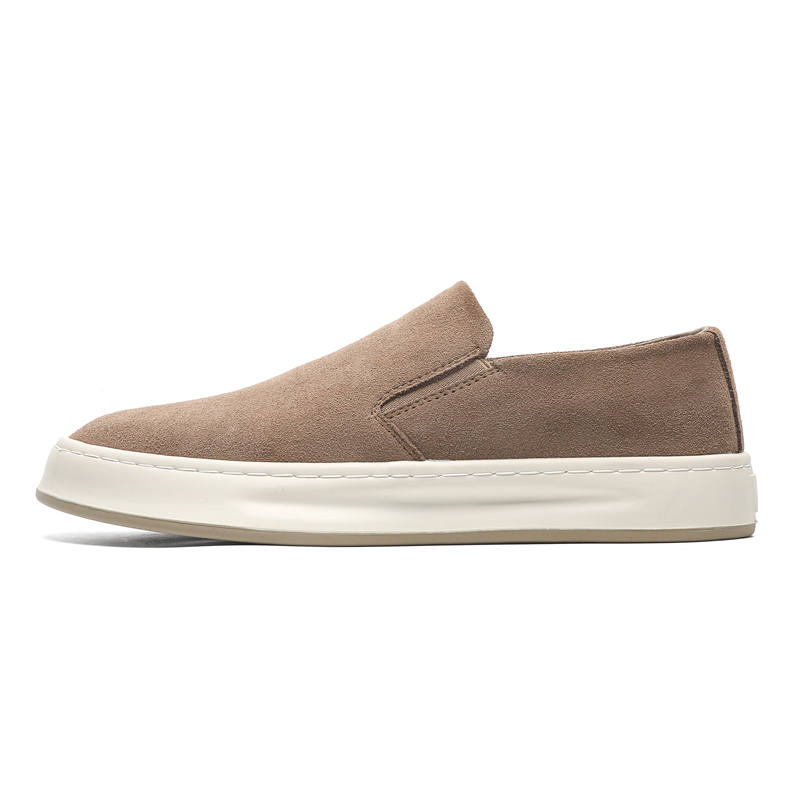 CHILANG Men's Casual Shoes Men's Low Top Gray/Apricot
