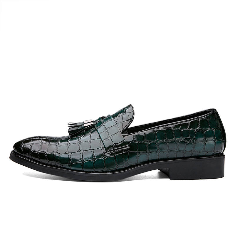 DAOTUSEN Dress Shoes Men's Low Top Black Brown Green