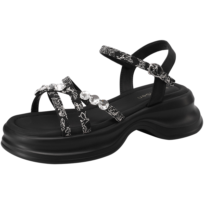 Mulinsen Synthetic Leather One Strap Sandals Women's