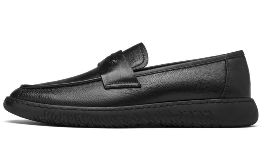 ROBERTA DI CAMERINO Cow Leather Casual Shoes Men's Black