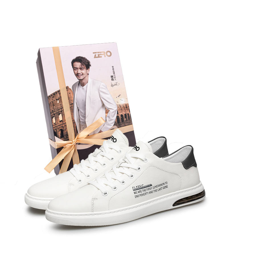 ZRO Top Grain Cow Leather Low top Skateboard Shoes Men's
