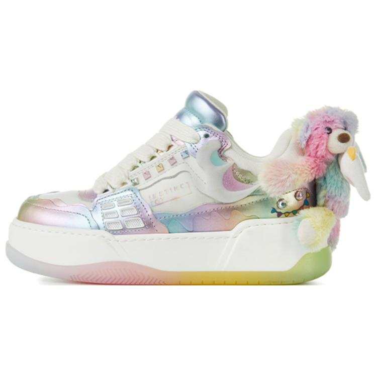 13 DEMARZO Cow Leather Low top Skateboard Shoes Women's Multicolor