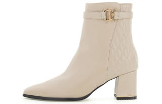 RANDA Ankle Boots Women's Ivory White/khaki/black