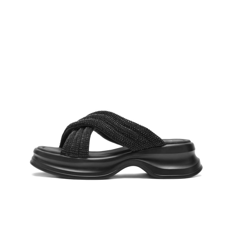 BELLE BELLE Slide Slippers Women's Black