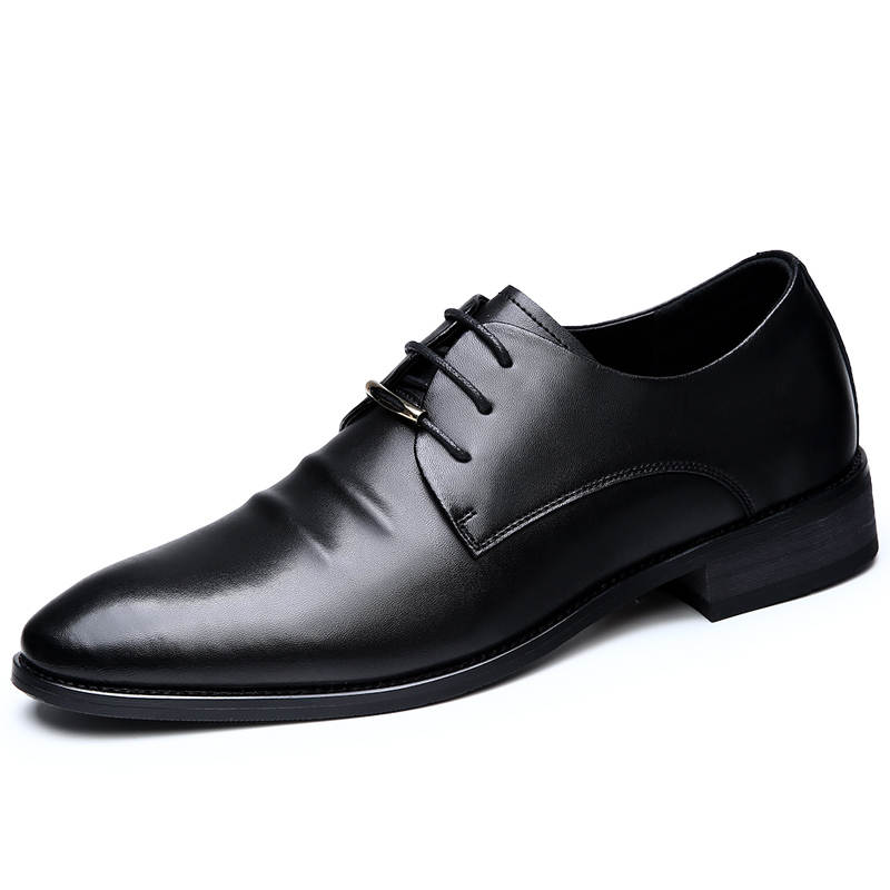 CAOZE Cow Leather Dress Shoes Men's Black