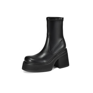 PWPJ Cow Split Leather Ankle Boots 9cm Women's